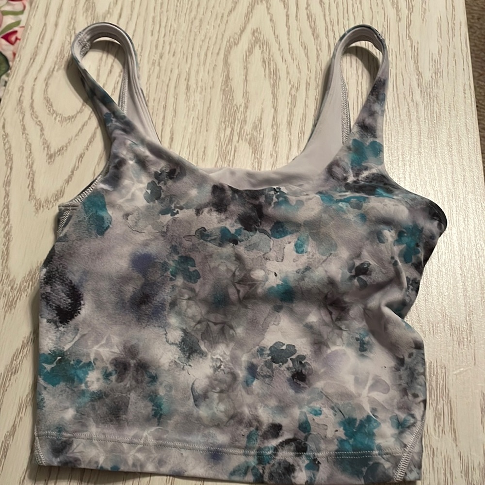 LULULEMON ALIGN TANK KALEIDOSCOPE PURPLE BLUE COLOR SIZE 2